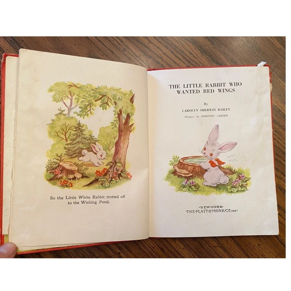 The Little Rabbit Who Wanted Red Wings‎ Carolyn Sherwin Bailey Book